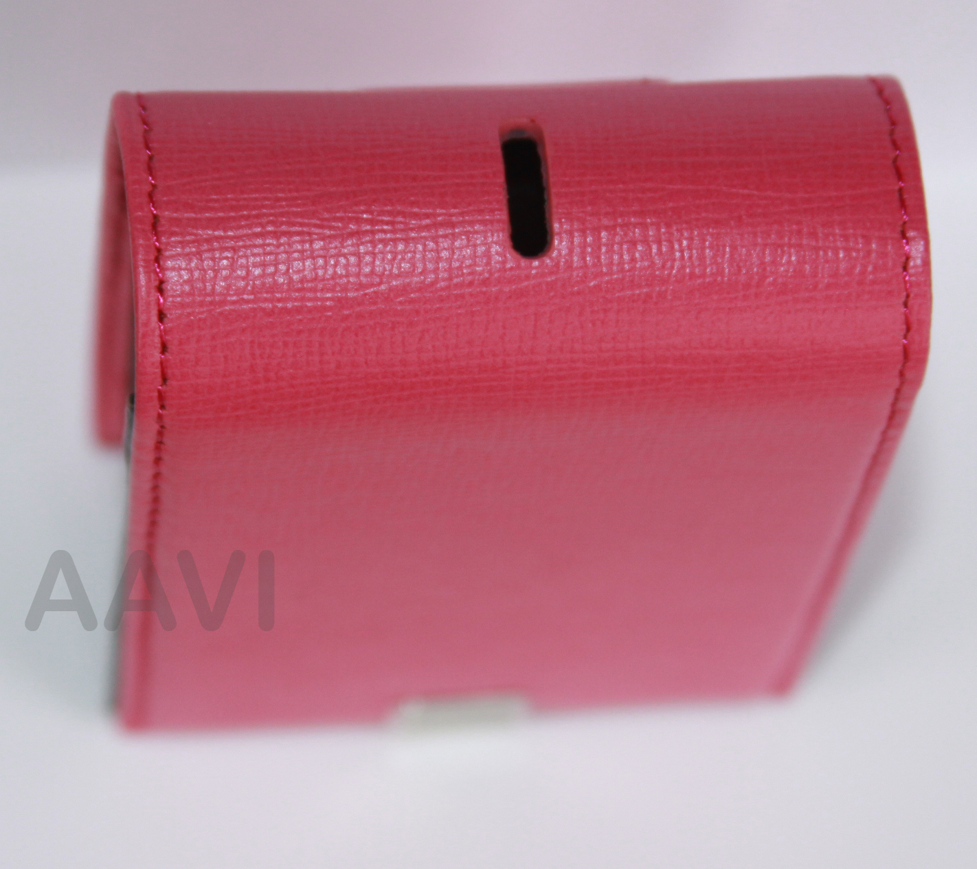 Canon Pink Leather Hard Carrying Case Bag Belt Loop for ELPH PowerShot Cameras