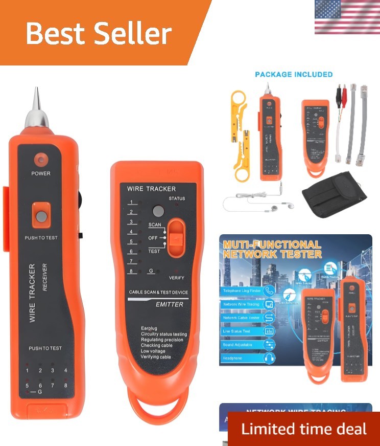 Innovative Ethernet LAN Wire Tester with Voltage Measurement and Portable Design