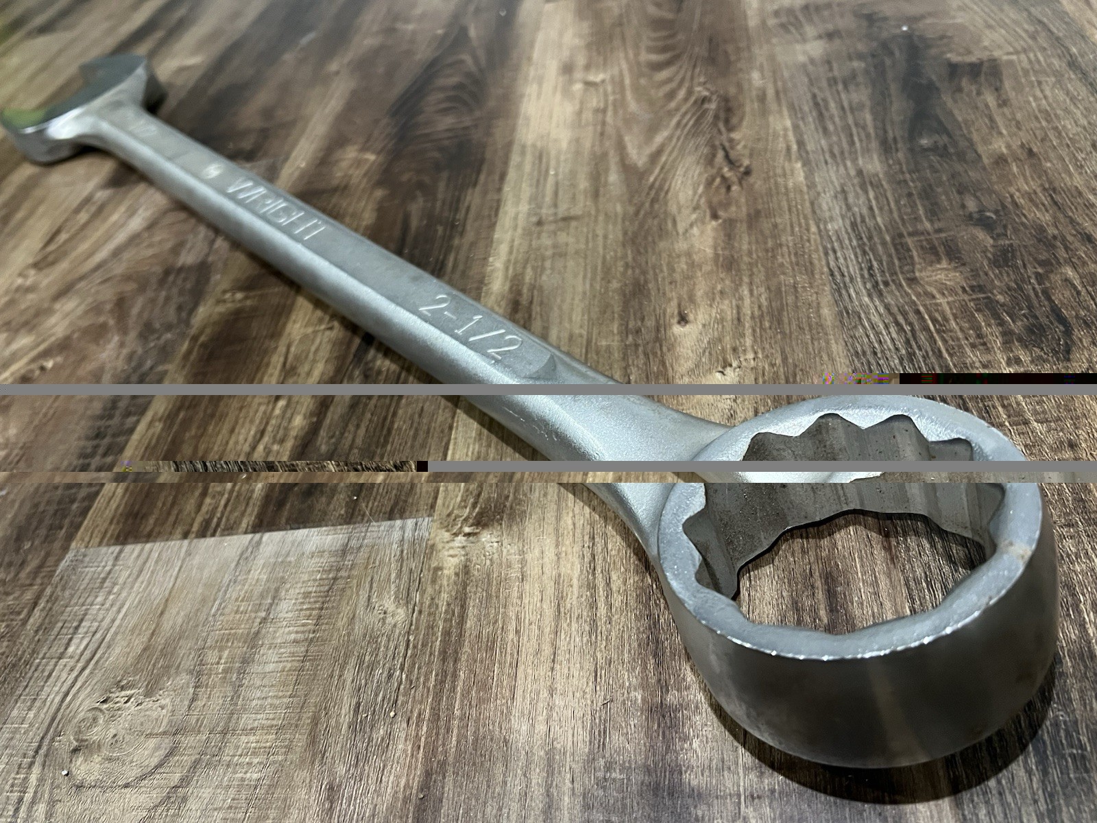 ~HUGE!! Wright Tool 2-1/2” Combination Wrench 1180 12-Point Made in USA NOS~