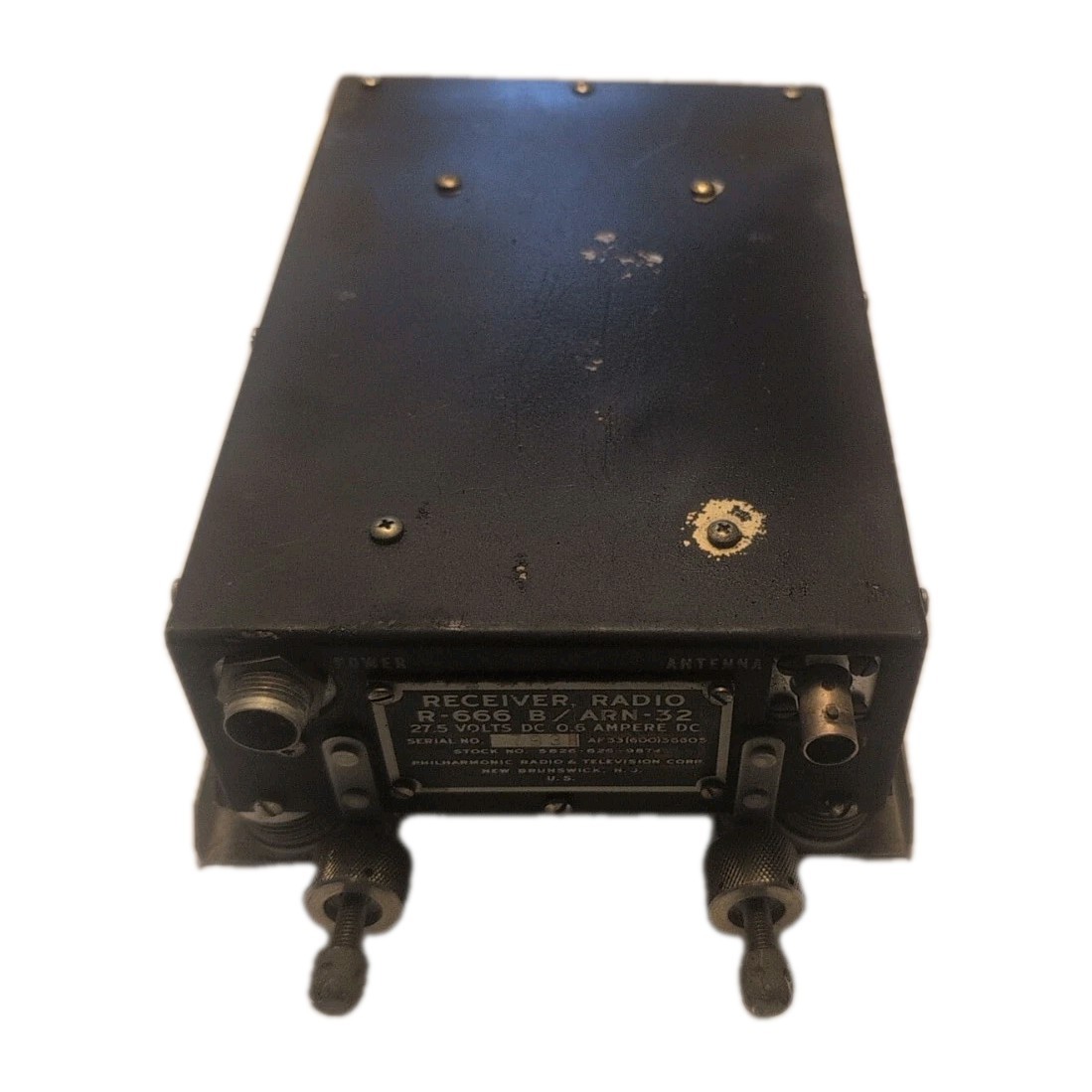 Philharmonic Radio & TV R-666A/ARN-32 Radio Receiver 667000 NSN 5826-00-505-3097