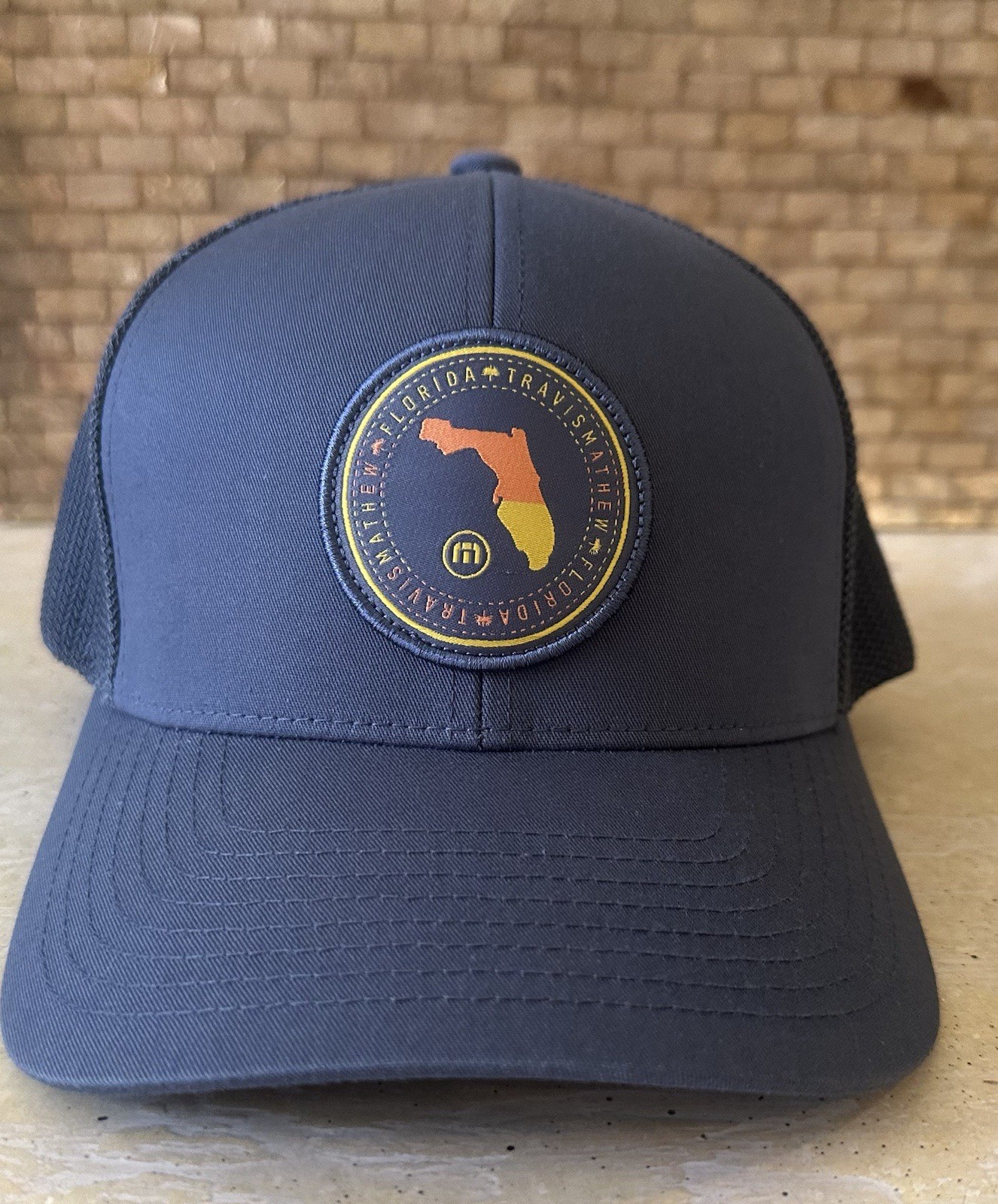 Travis Mathew Later Gator 2.0 FL State Blue Mesh Snapback Golf Hat Cap