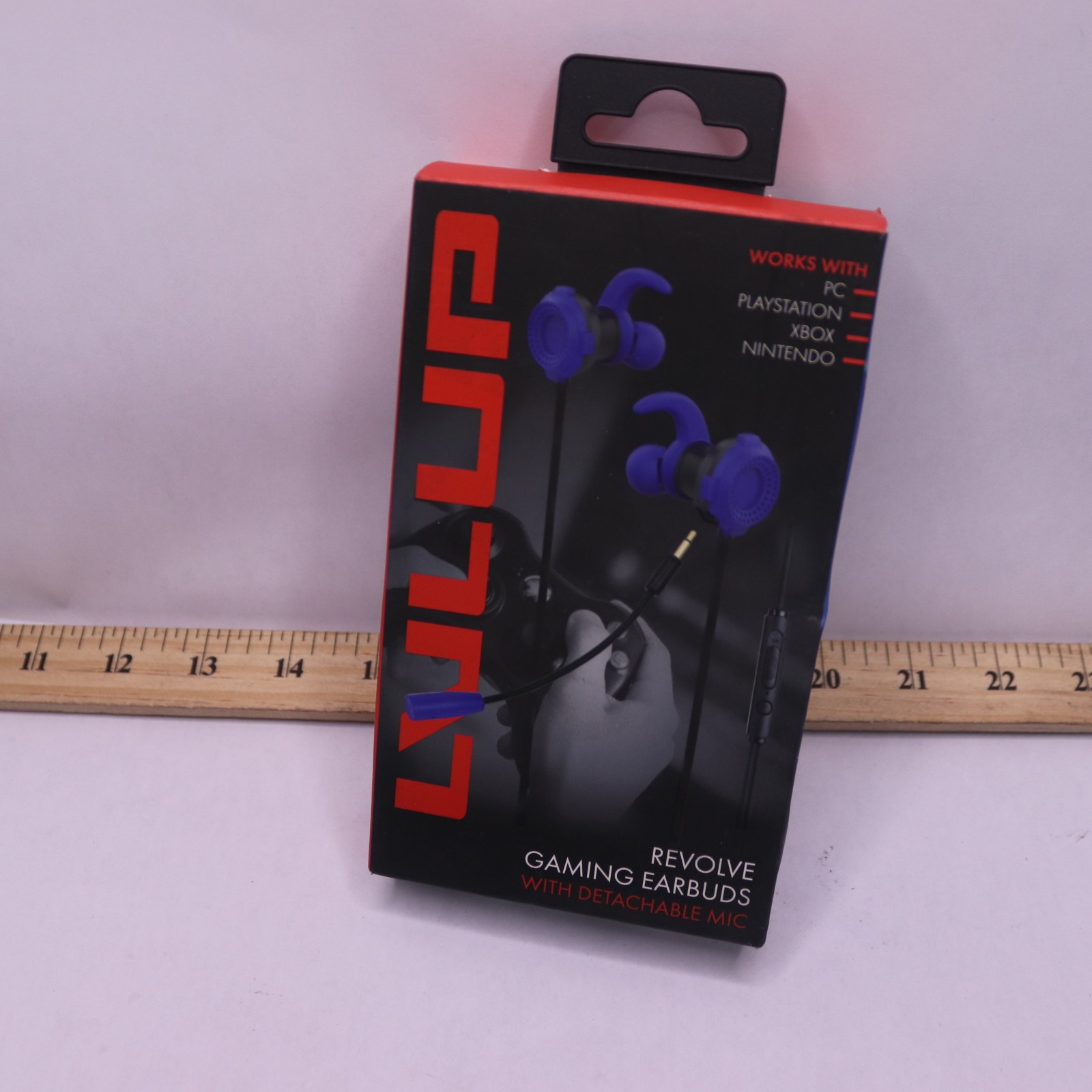 Lvlup Gaming Earbuds w/ Removable Microphone Blue LU701