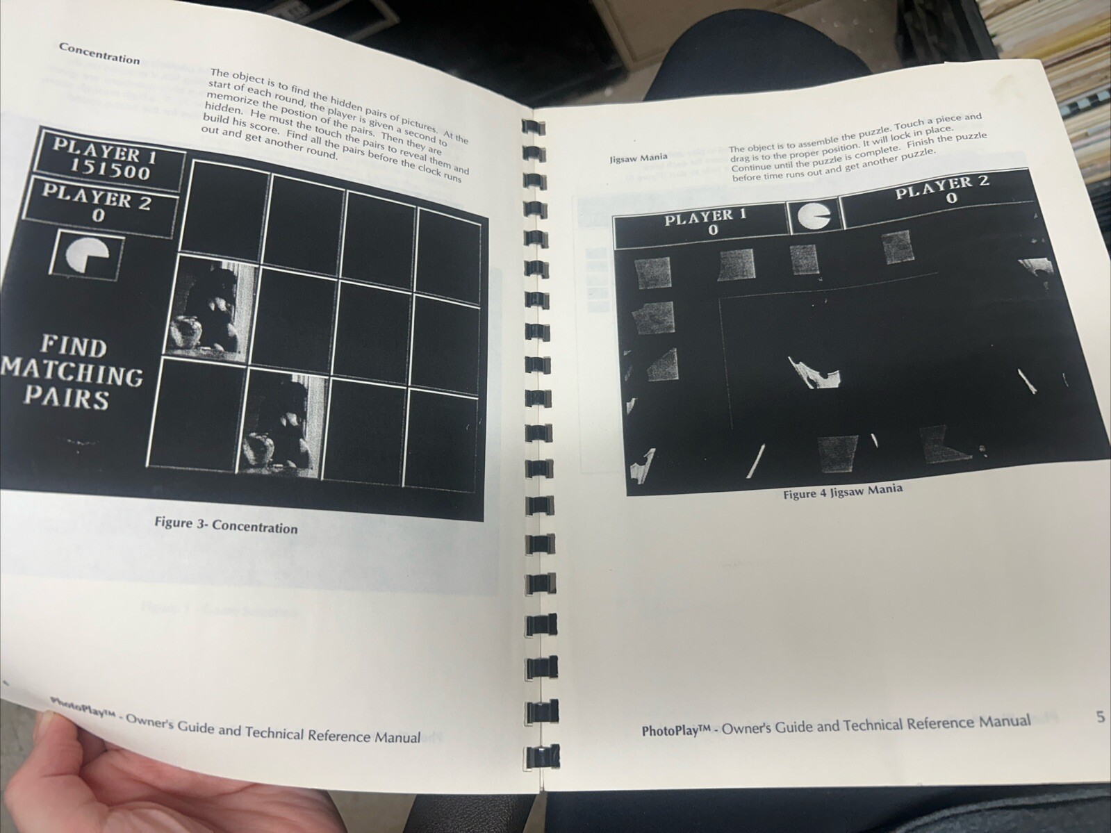 New Image Technologies PHOTO PLAY Arcade Video Manual- used original