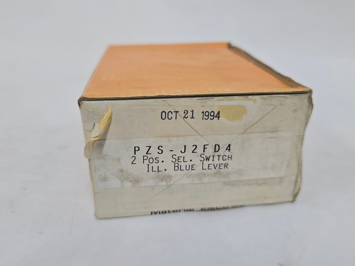 Lot of 2 Honeywell PZS-J2FD4 2 Position Illuminated Selector Switch Blue Lever