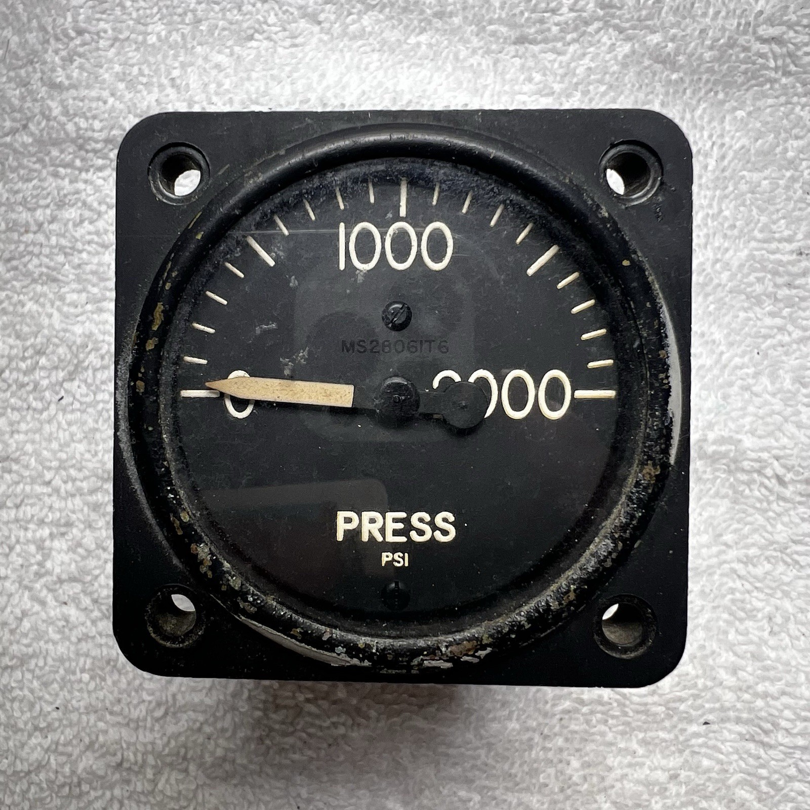 Vintage MS28061T6 GAUGE HYDRAULIC PRESS  0-2000 PSI