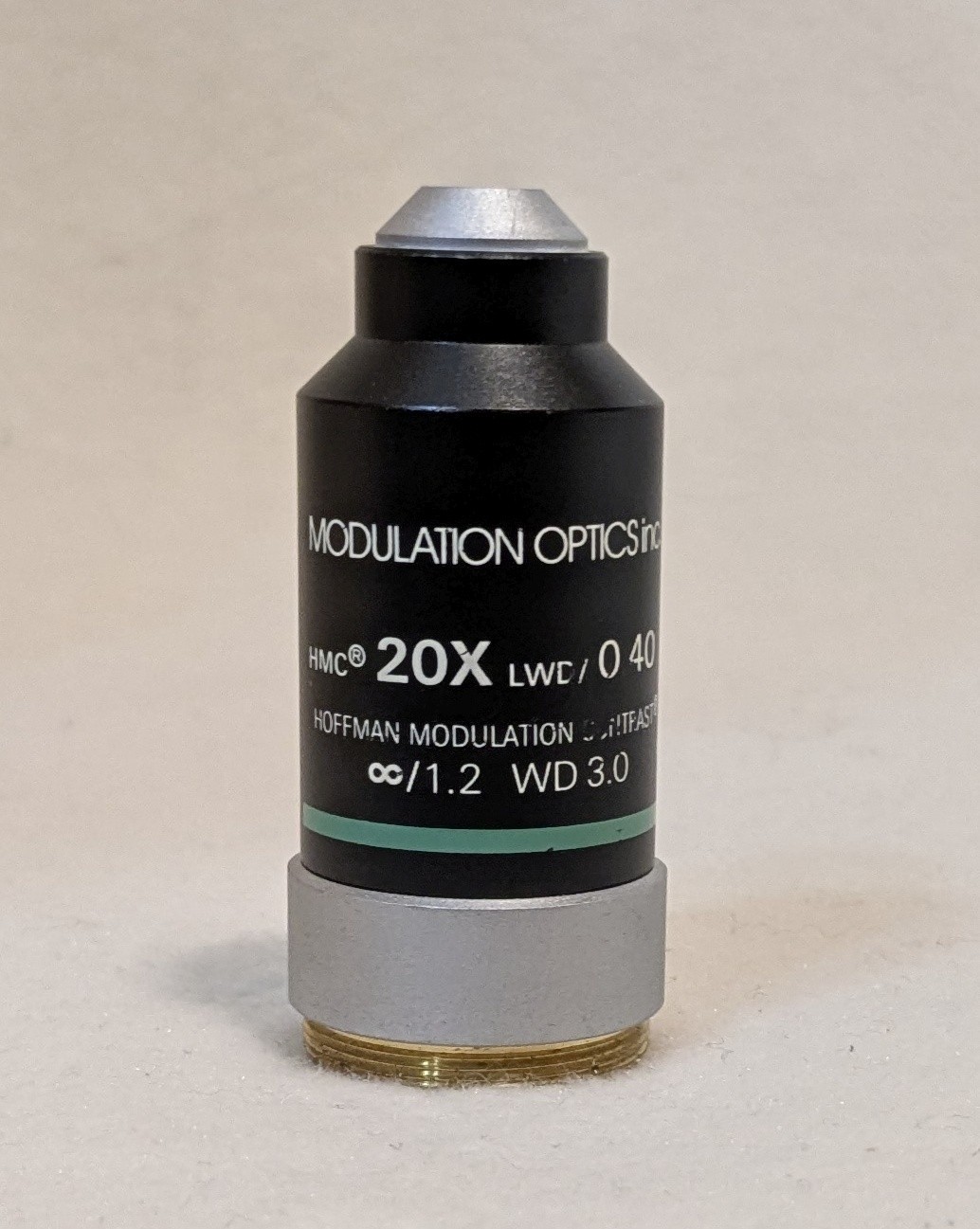 Nikon HMC Hoffman Modulation Contrast 20x LWD Microscope Objective
