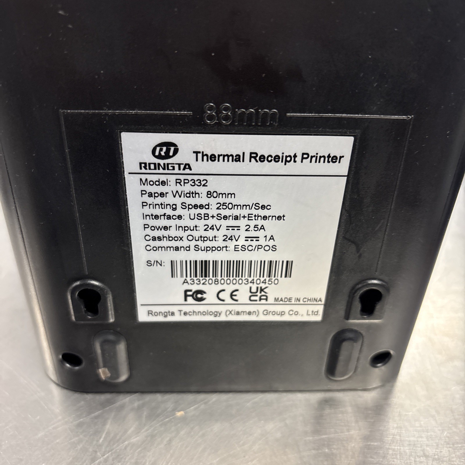 PRONGTA 80MM Thermal Receipt Printer with Auto Cutter NO CABLES
