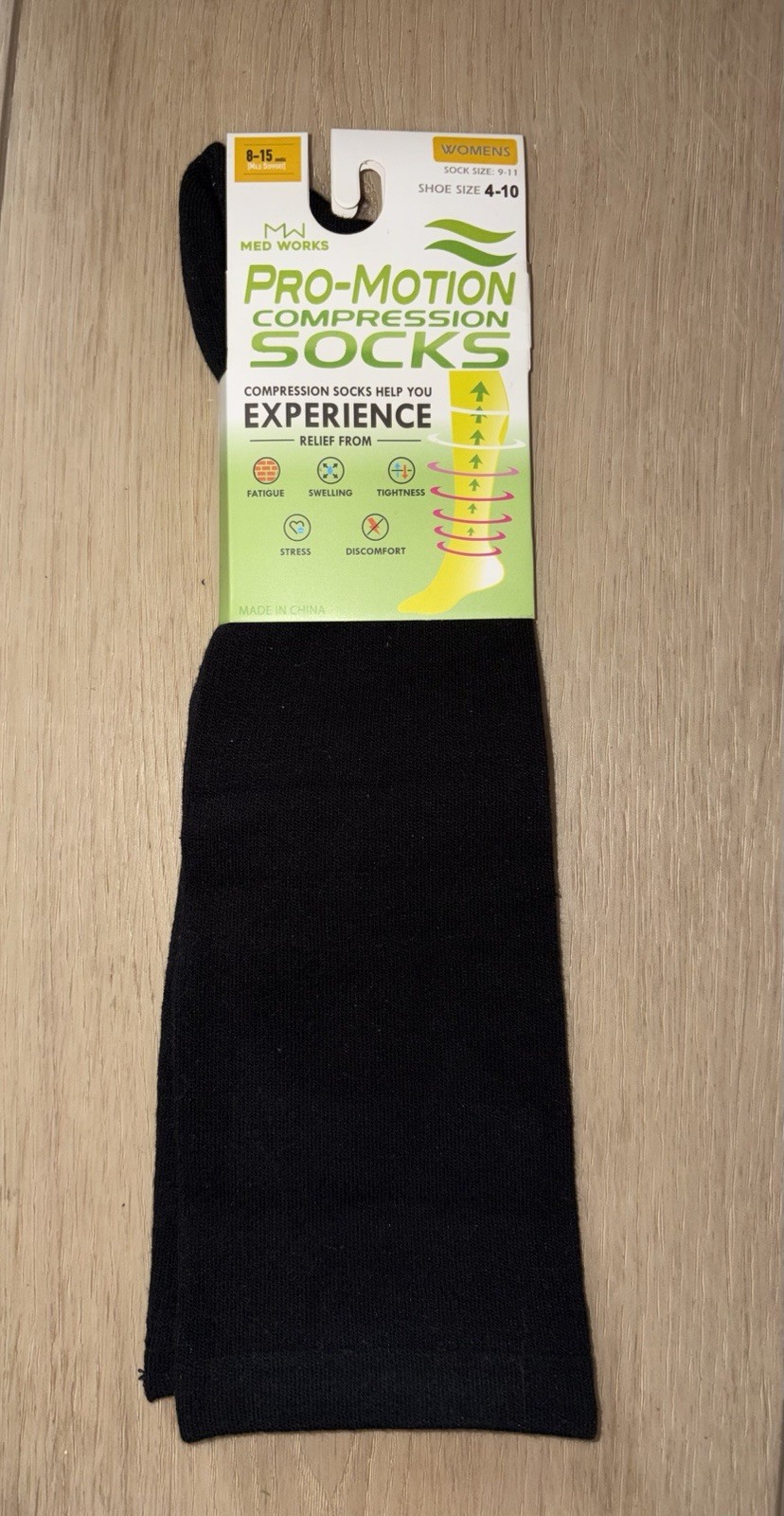 Pro Motion Compression Socks for Women Shoe Size 4-10 / 8-15 MhHg (mild Support)
