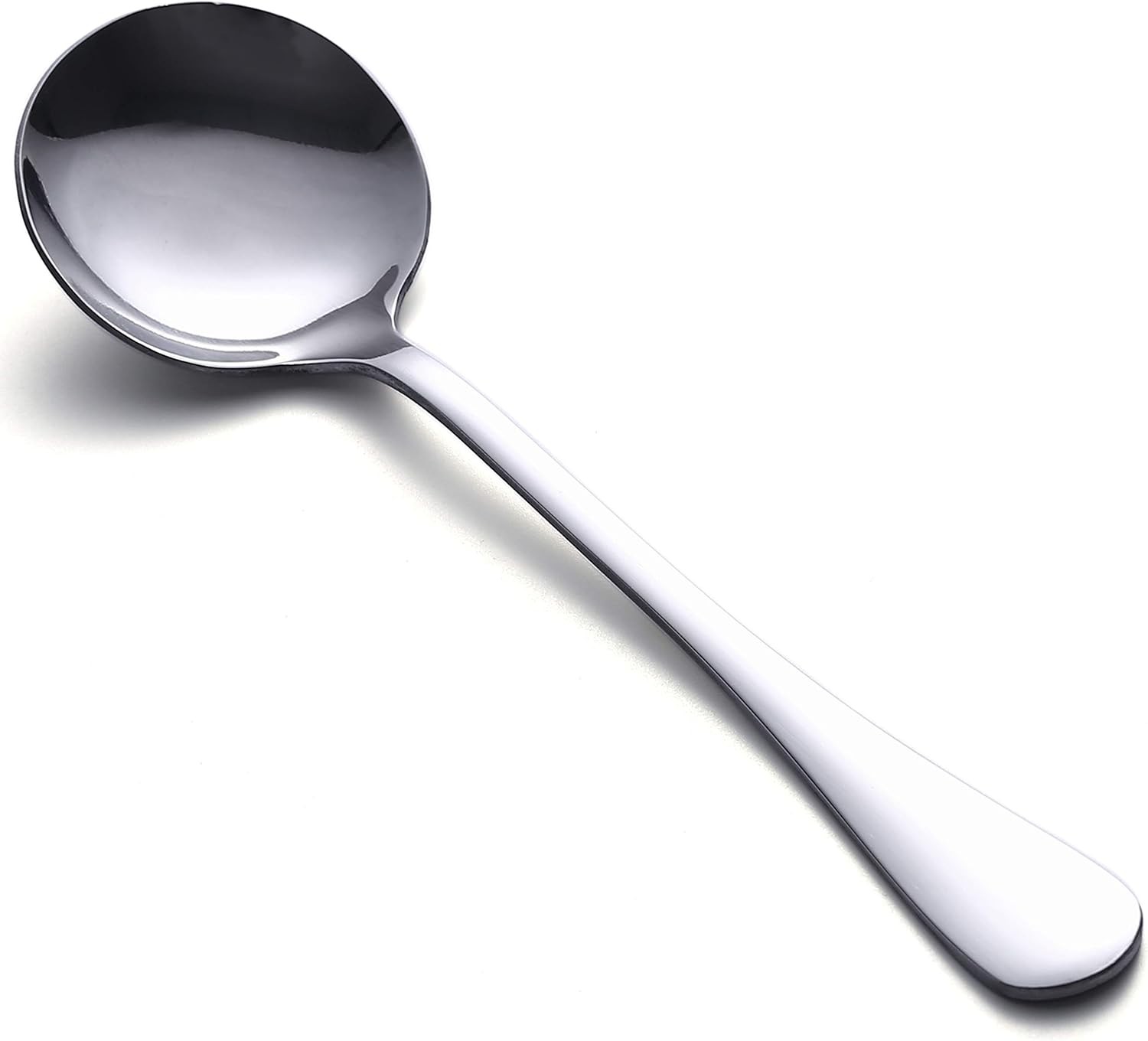 Soup Spoons, 8-Piece Premium Stainless Steel Spoons Heavy-Weight Round