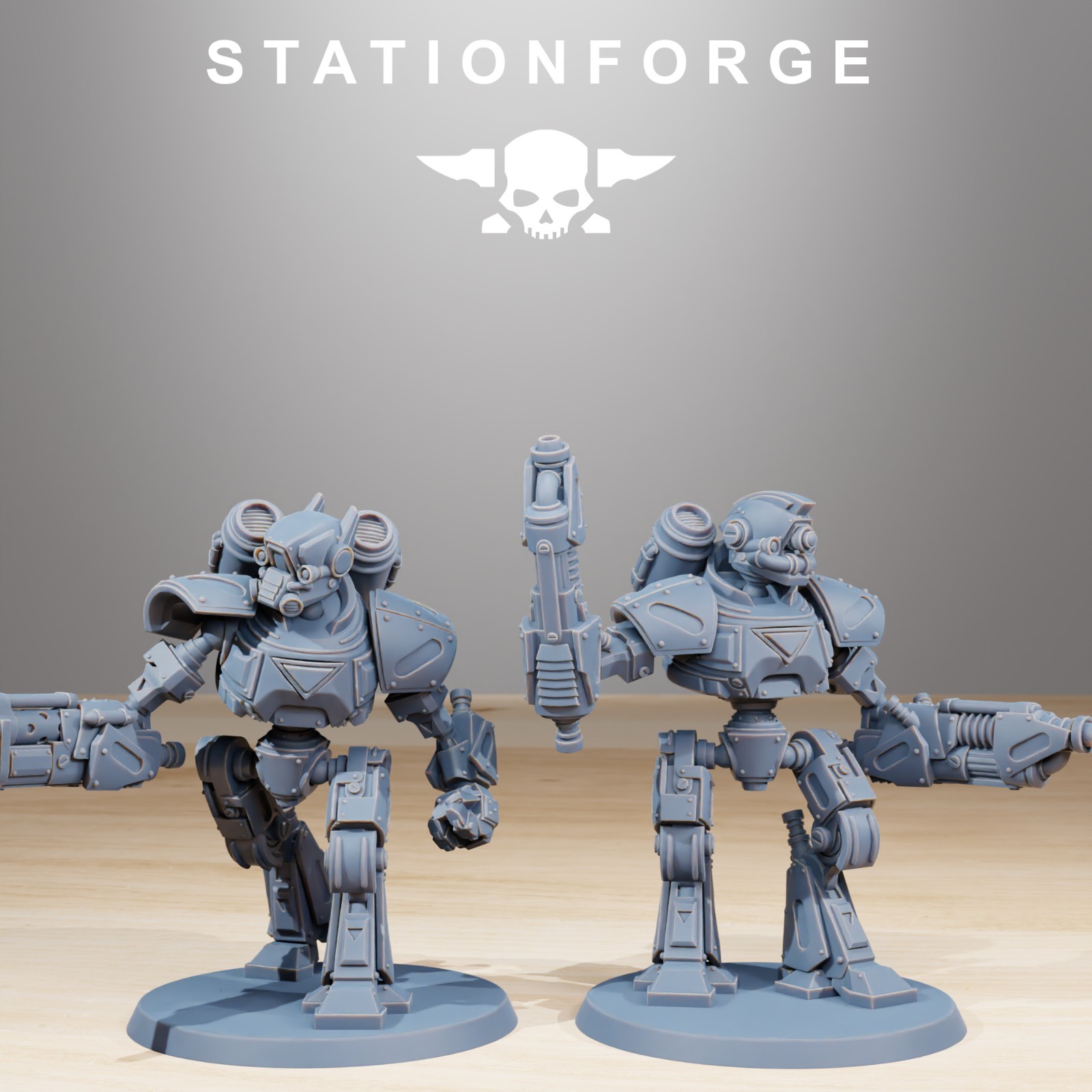 Station Forge Miniatures Scavenger Mechanods Sci Fi Grim Dark Proxy Minis 3D