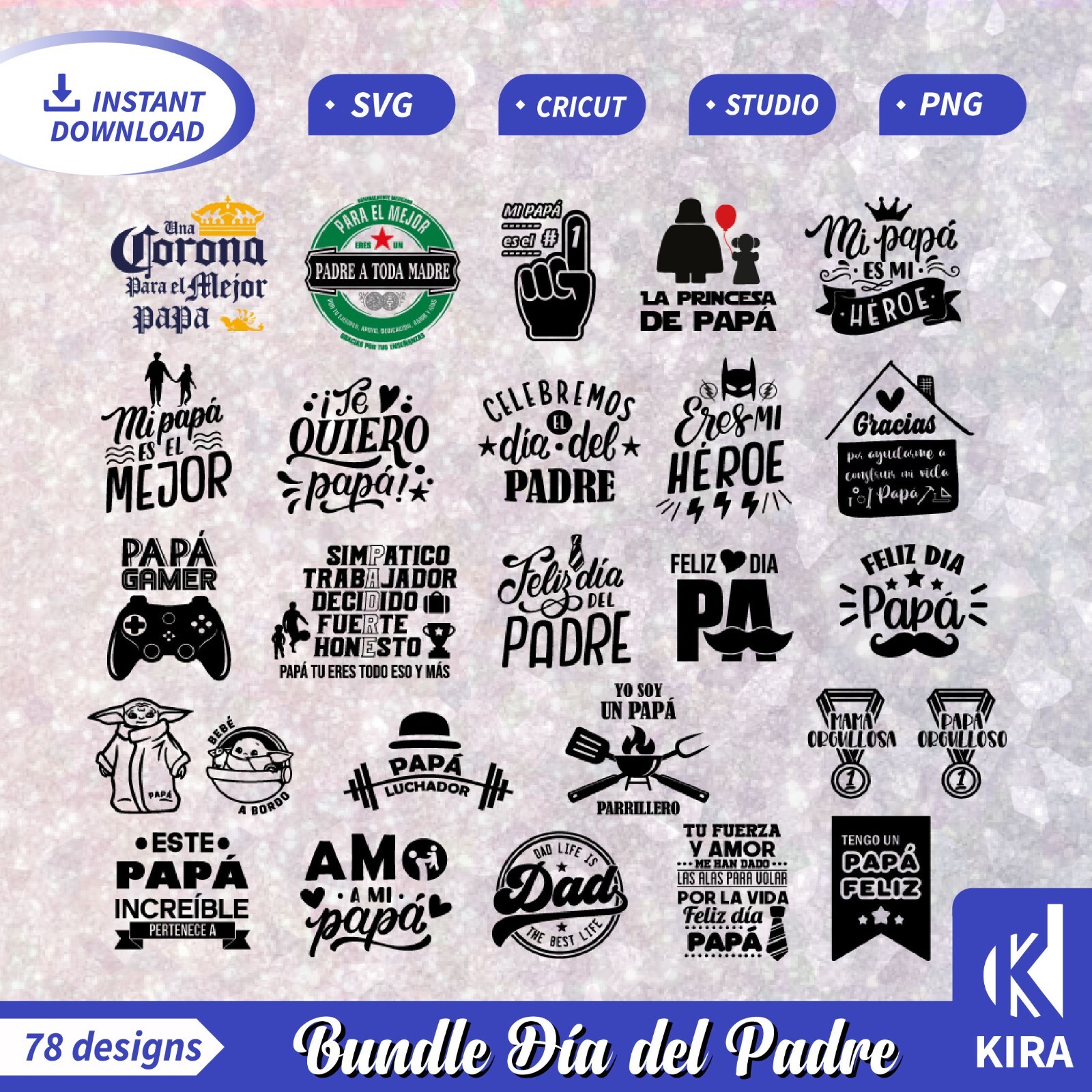 Father svg dia papa File, cricut, png Studio file digital  Monograms corte vinil