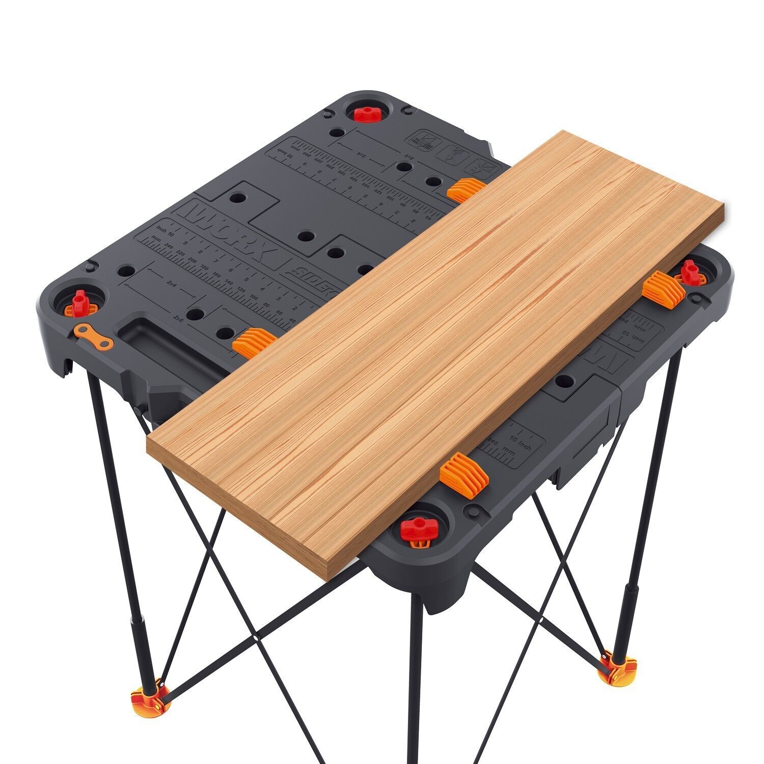 WX066 Worx (2) Sidekick Portable Tailgate Work Tables-Save Buying 2