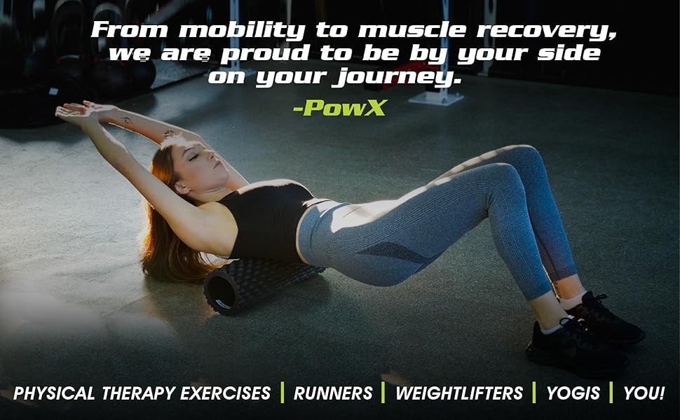 POWX 18” High Density Teardrop Roller Deep Tissue Massager Relieves Muscles