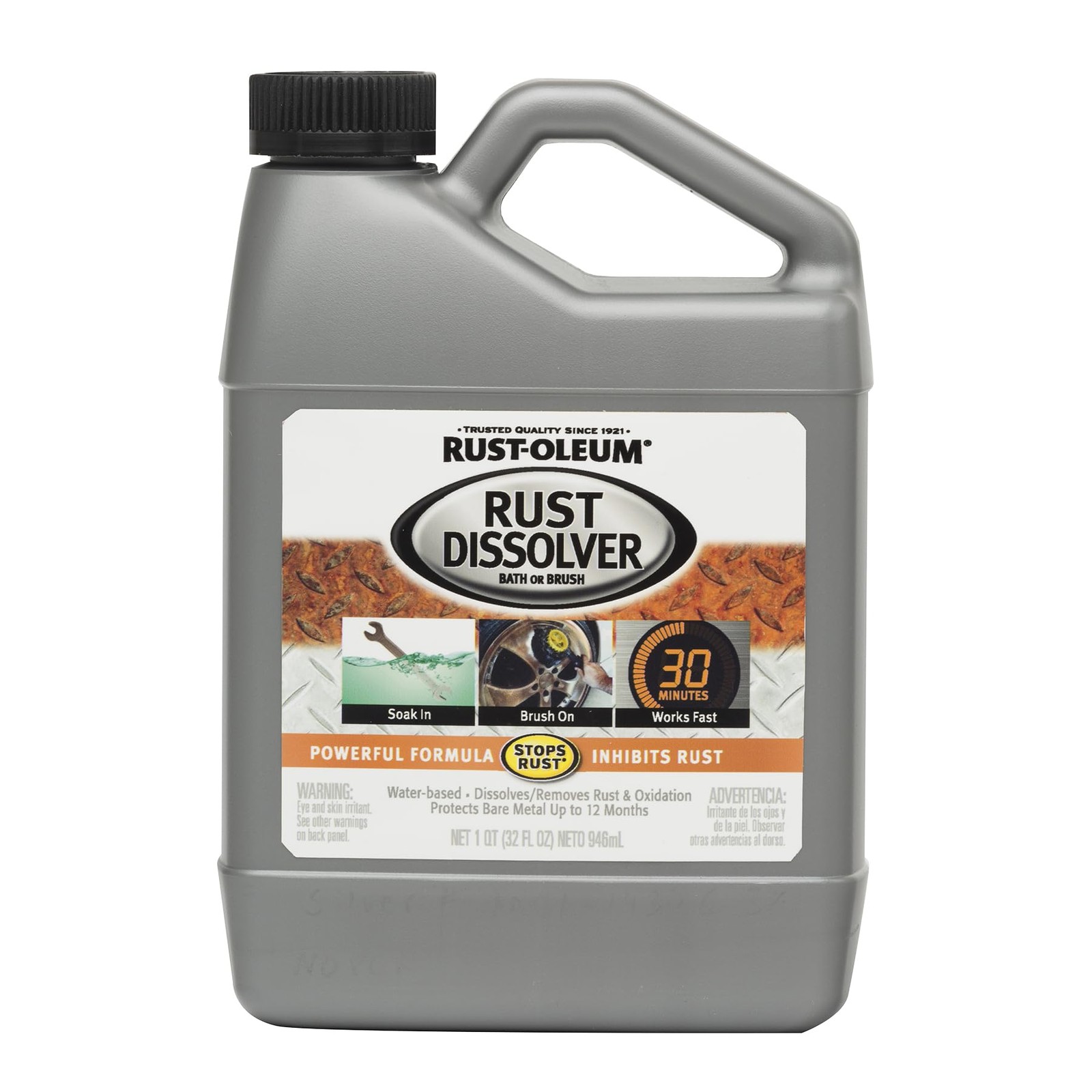 Rust-Oleum Rust Dissolver Soak & Bath | Heavy-Duty 32 Fl Oz (Pack of 1)