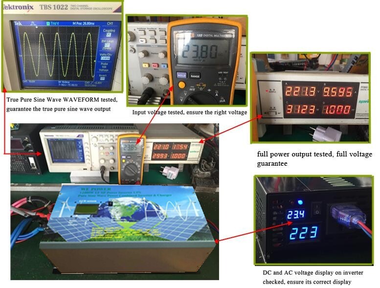 15000W LF SP Pure Sine Wave Solar Power Inverter 48VDC/110V,220VAC LCDUPSCharger