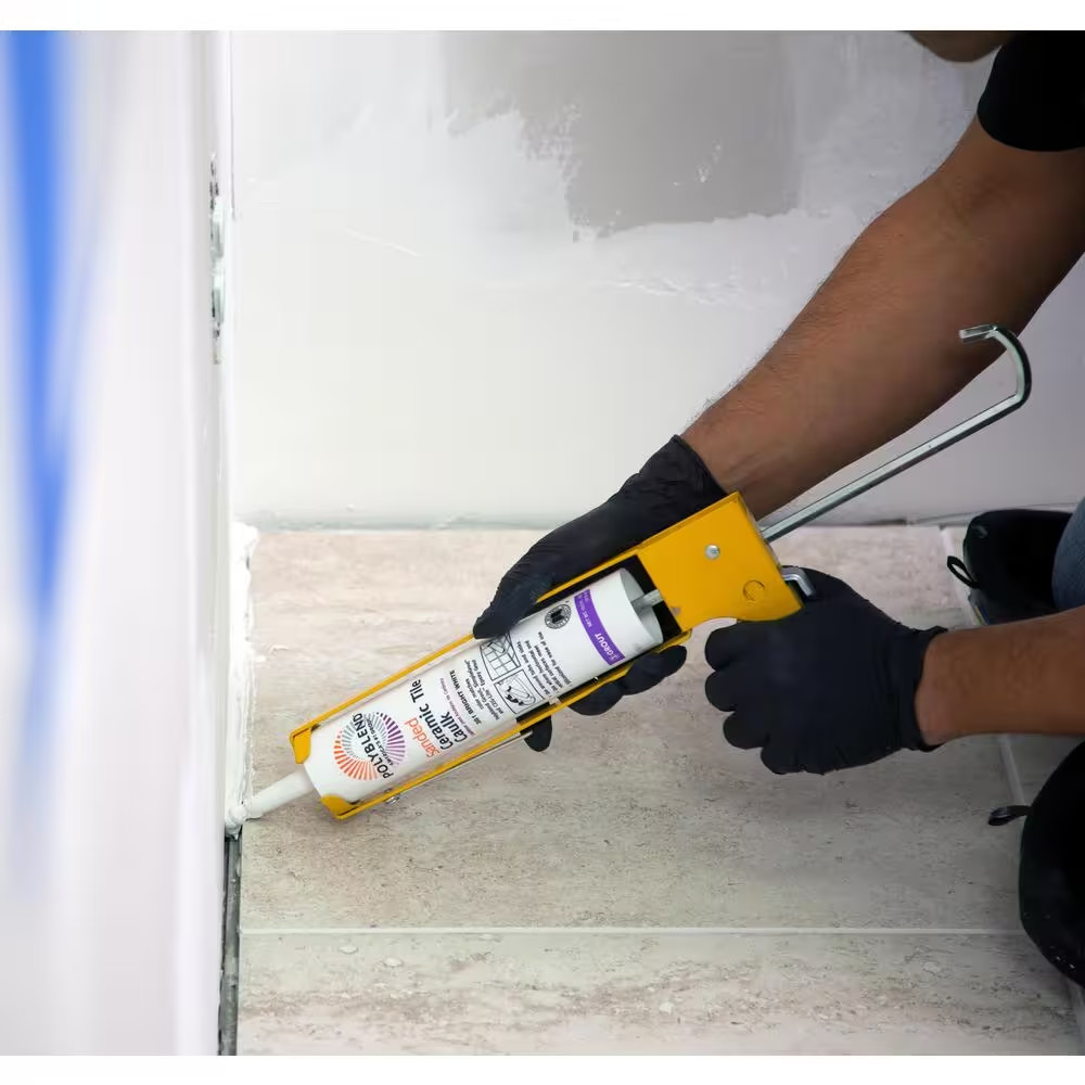 Polyblend #386 Oyster Gray 10.5 Oz. Sanded Ceramic Tile Caulk