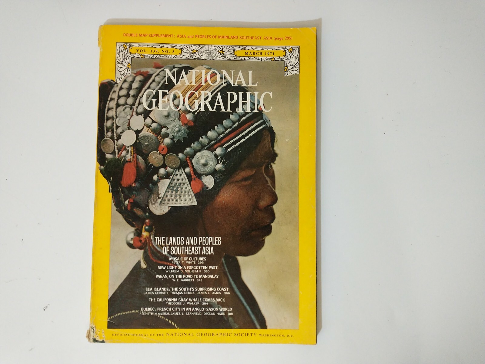National Geographic Magazine VTG Back Issue March 1971 Peoples Of Southeast Asia