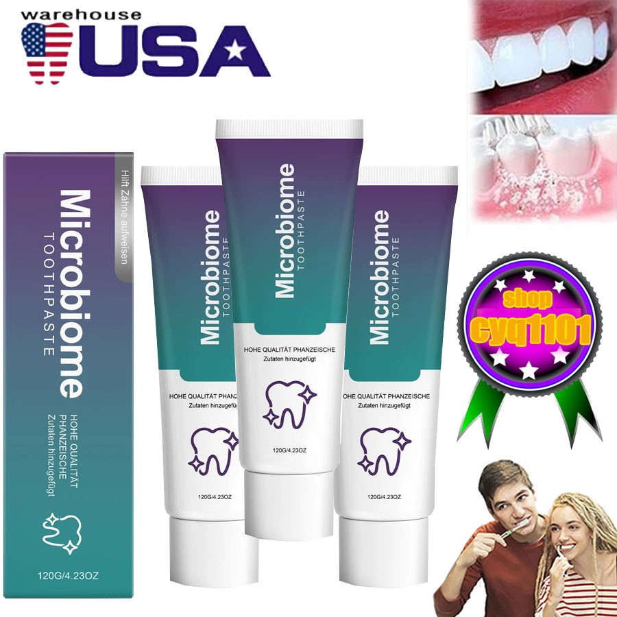 1-3PC Microbiome Mint Flavor Gum Toothpaste Cleaning Toothpaste Sensitive Teeth