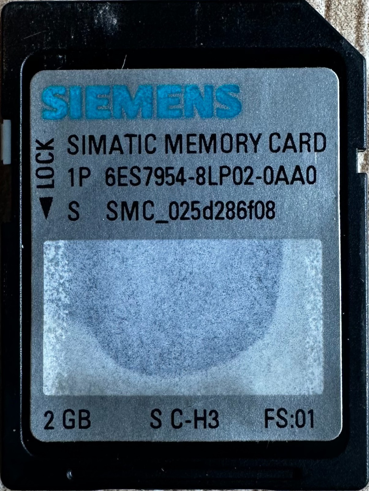 Siemens SIMATIC Memory Card 2GB| 6ES79548LP02-0AA0| OEM
