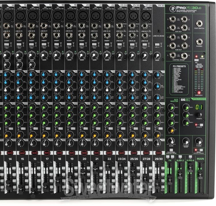 Mackie ProFX30v3 30-channel Mixer with USB and Effects