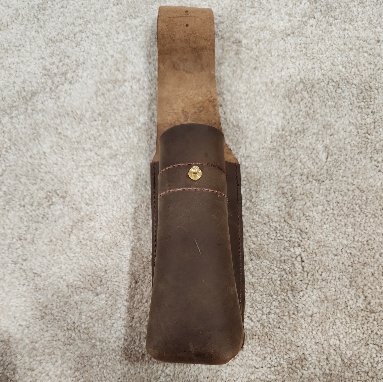Yoder409 handcrafted leather turkey call short box fiddle box holster 