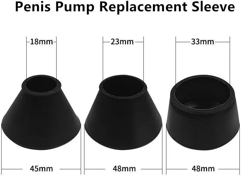 Universal Penis Pump Sleeves - Durable Silicone for Bigger, Stronger Erections