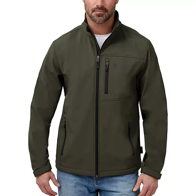 Free Country Men's Softshell Jacket Size Small Olive