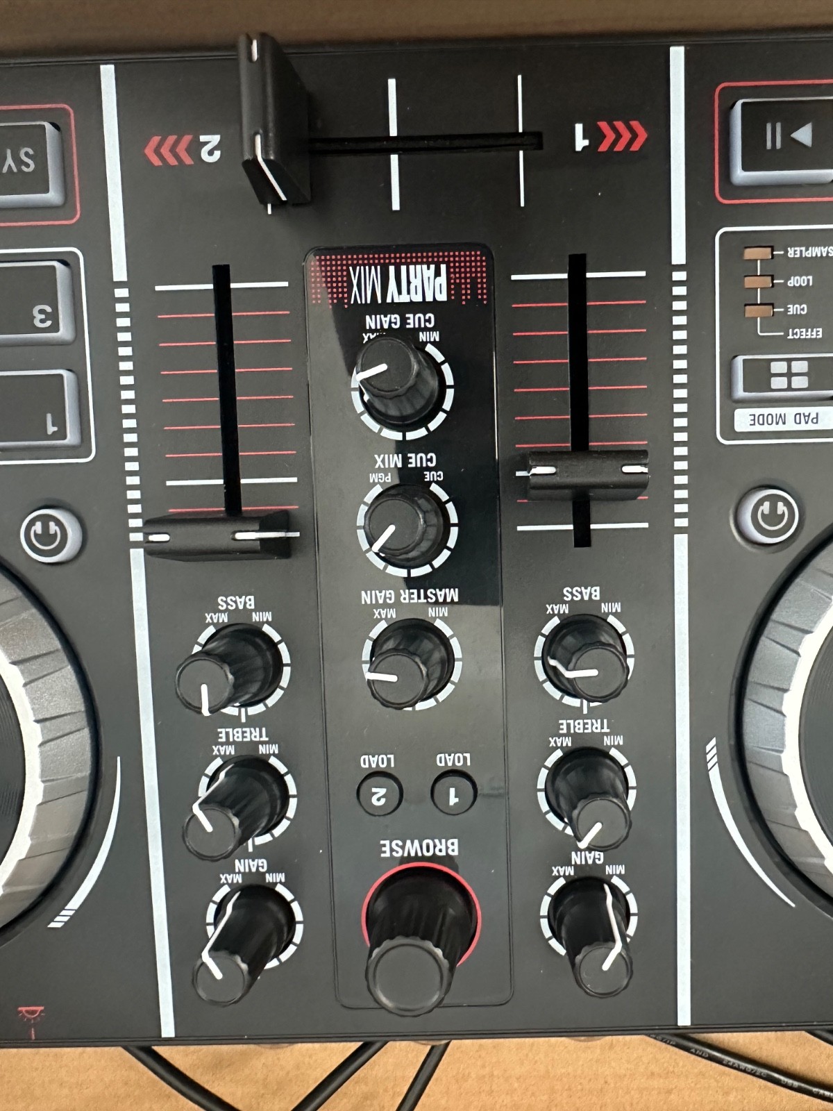 Numark Party Mix Double Deck Controller with Party Lights - Beginners