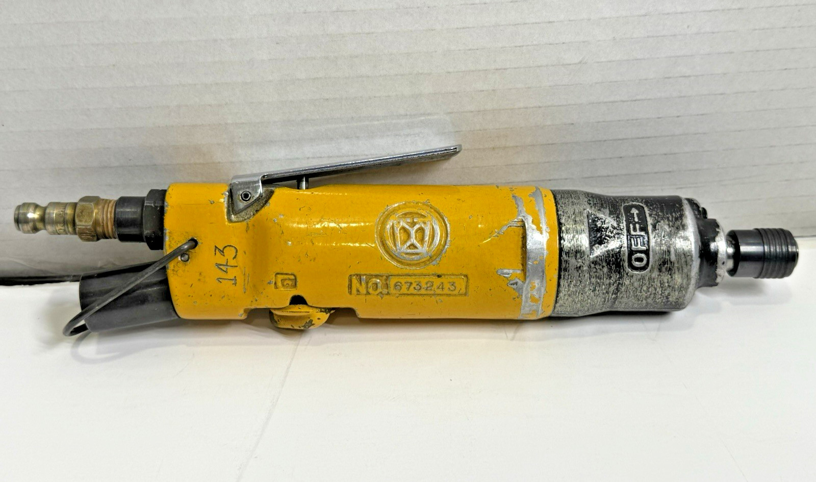 Vintage Uryu UX-500SD Hydraulic Inline Pulse Air Screwdriver No. 673243 UNTESTED