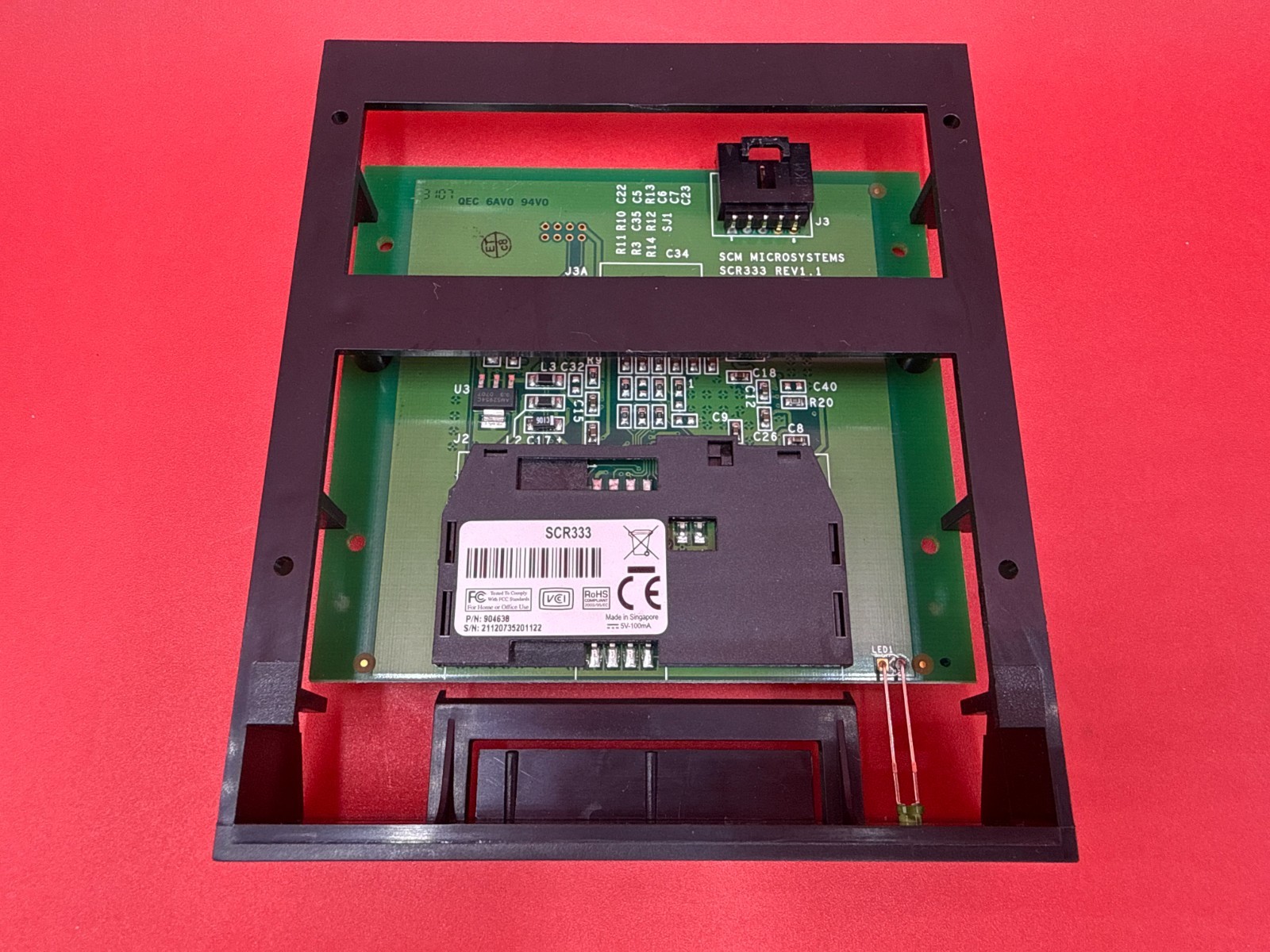SCM Internal Smart Card Reader SCR333 ✅ ❤️️ ✅ ❤️ BRAND NEW! ✅ ❤️️ ✅ ❤️