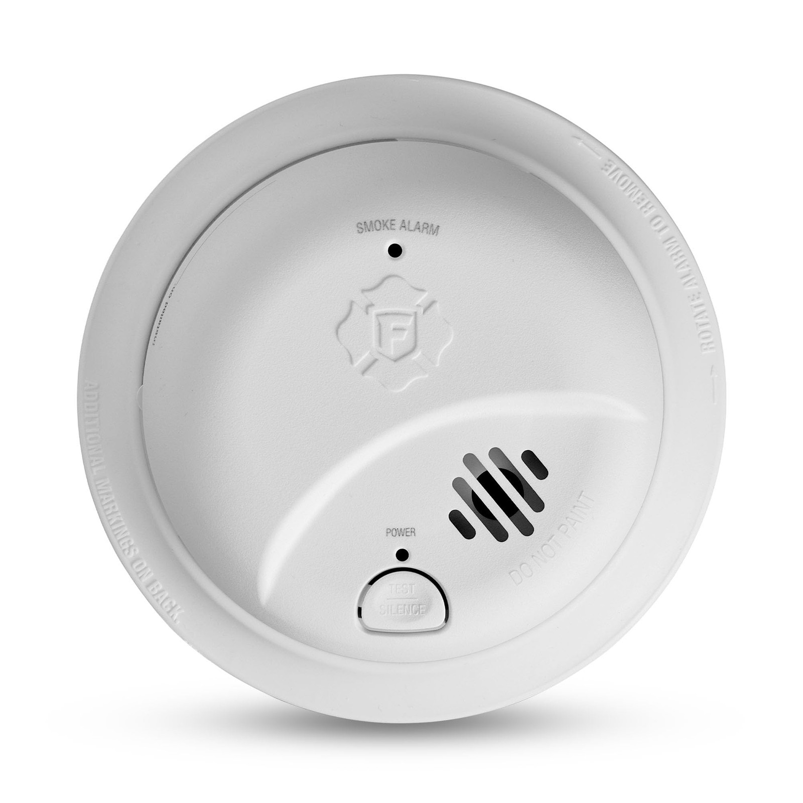 First Alert Smoke Alarm, 10-Year Sealed Battery Detector with Test One, White