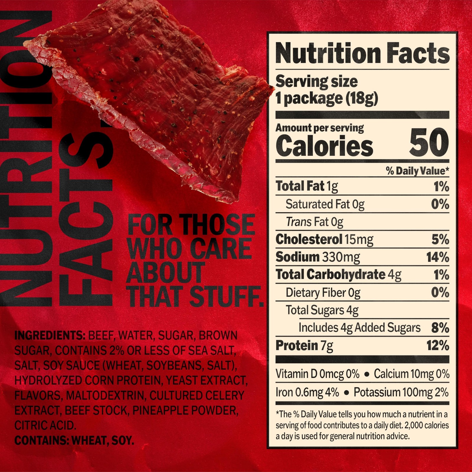 Beef Jerky Multipack - Original - Made with 100% Real Beef - Ready to Eat Rea...