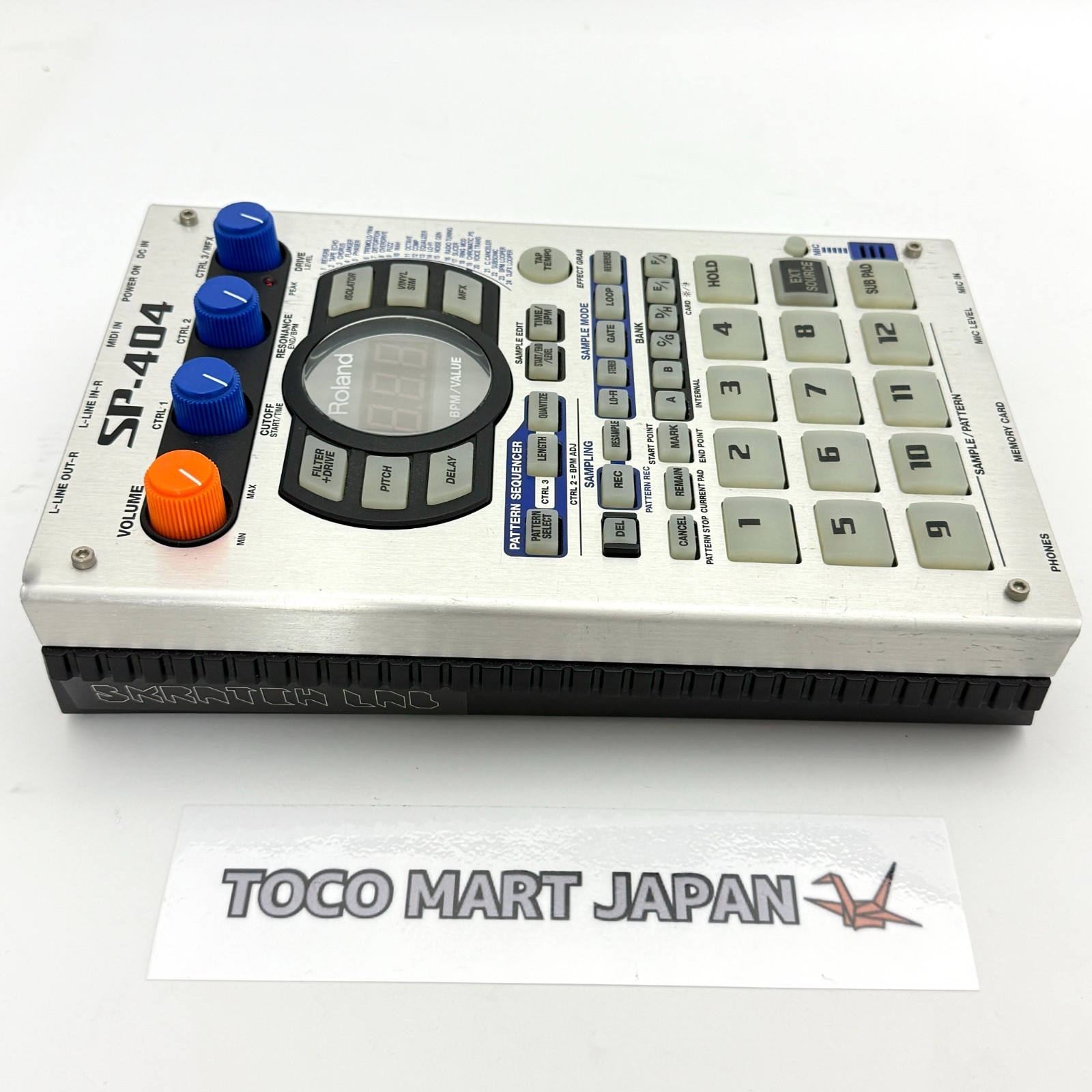 Roland SP-404 Portable Linear Wave Sampler Used w/Adapter + SD Card #0137