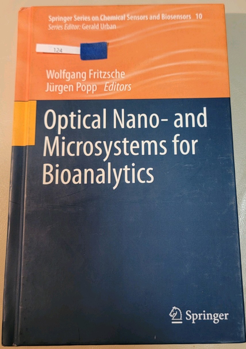 Springer Series  Optical Nano and Microsystems for Bioanalytics some cover wear