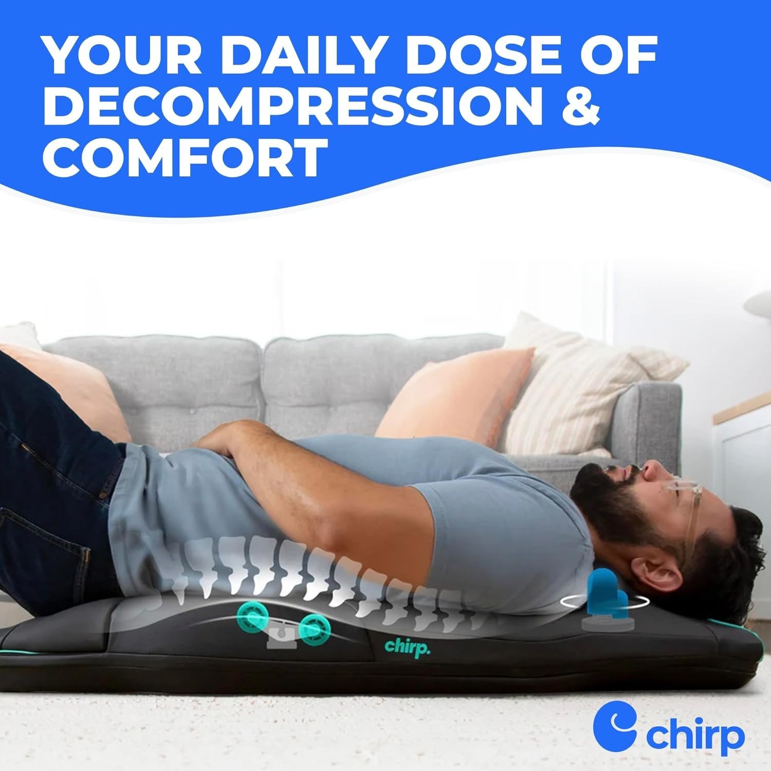 Chirp Contour Decompression and Massage Table Black New in Box