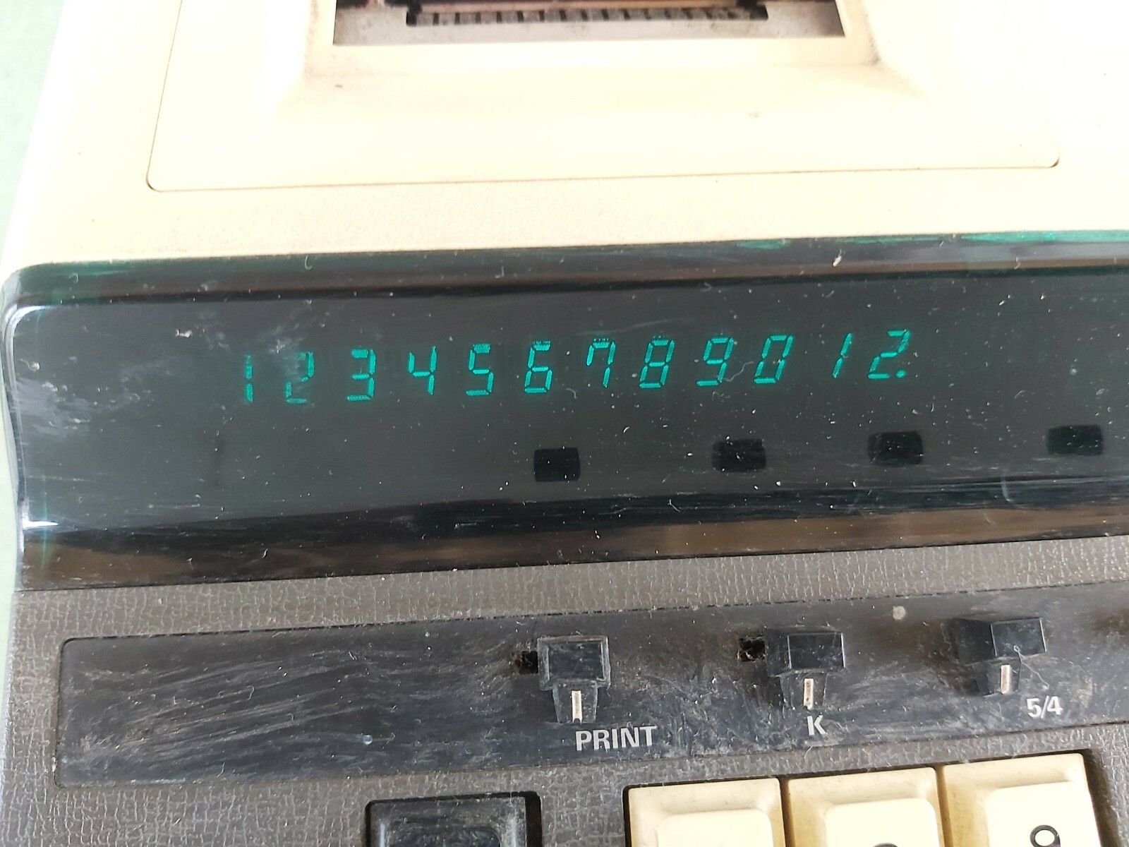 B&E M-12D Electronic Printing Calculator 12 Digit Eiko