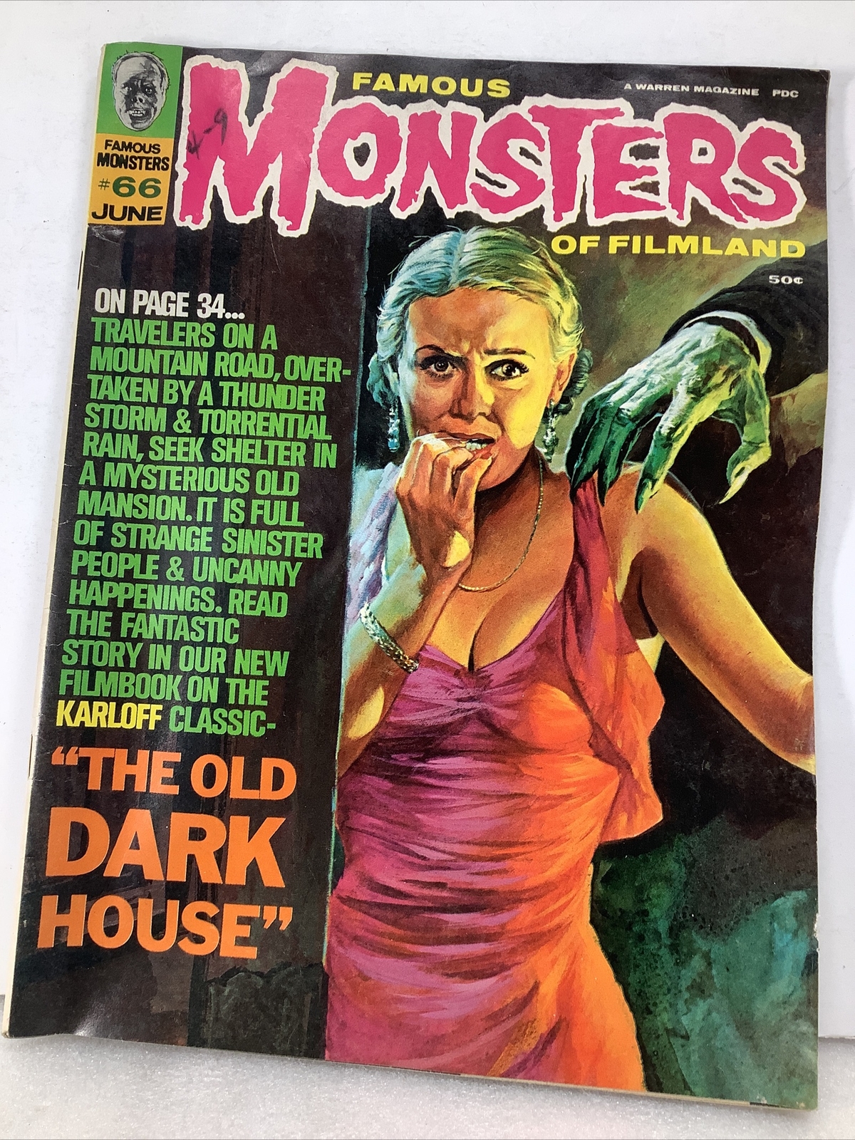FAMOUS MONSTERS OF FILMLAND #66 JUN 1970 GOGOS THE OLD DARK HOUSE Karloff