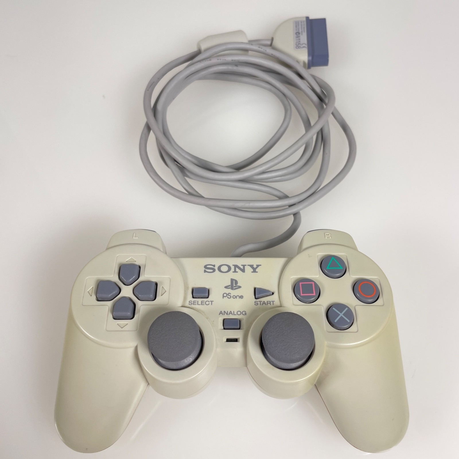 OEM Sony PlayStation 1 PS1 PS One White Dualshock Analog Controller SCPH-110