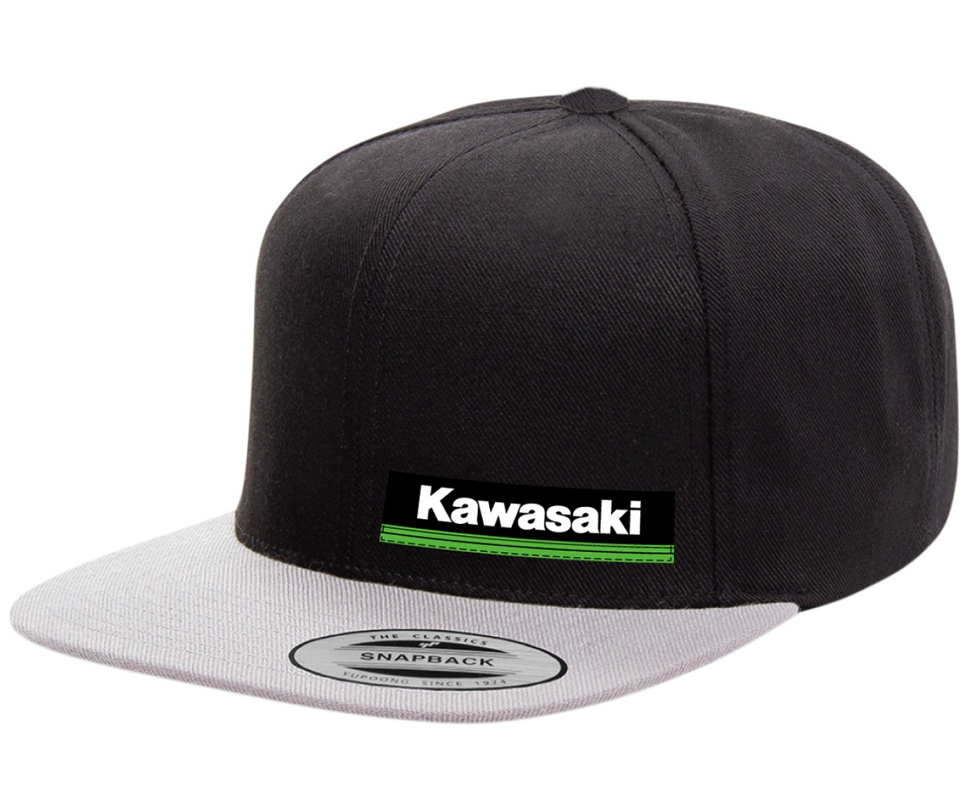 Factory Effex Kawasaki Wedge Snapback Hat Black