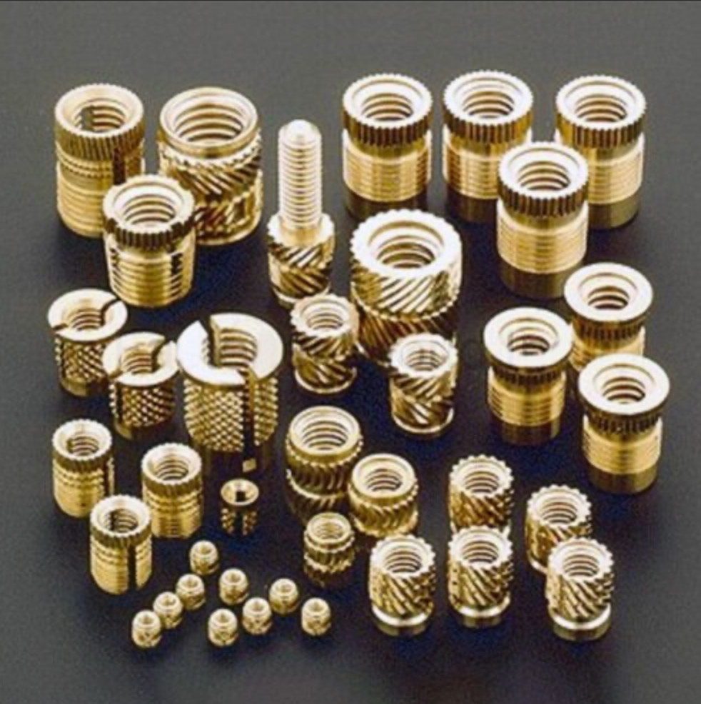 M3.5 X 6.4 FIN-LOK BRASS INSERT FOR PLASTIC