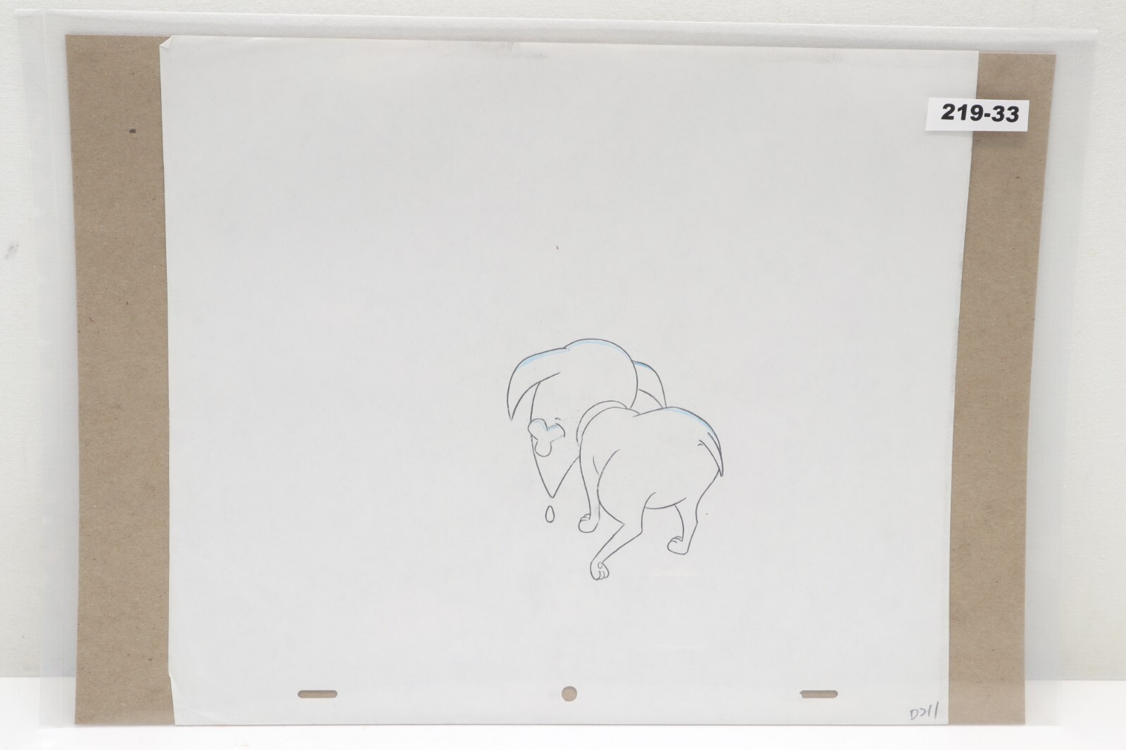 Family Dog Hand Drawn Animation Production Drawing Sketch Art (219-33)