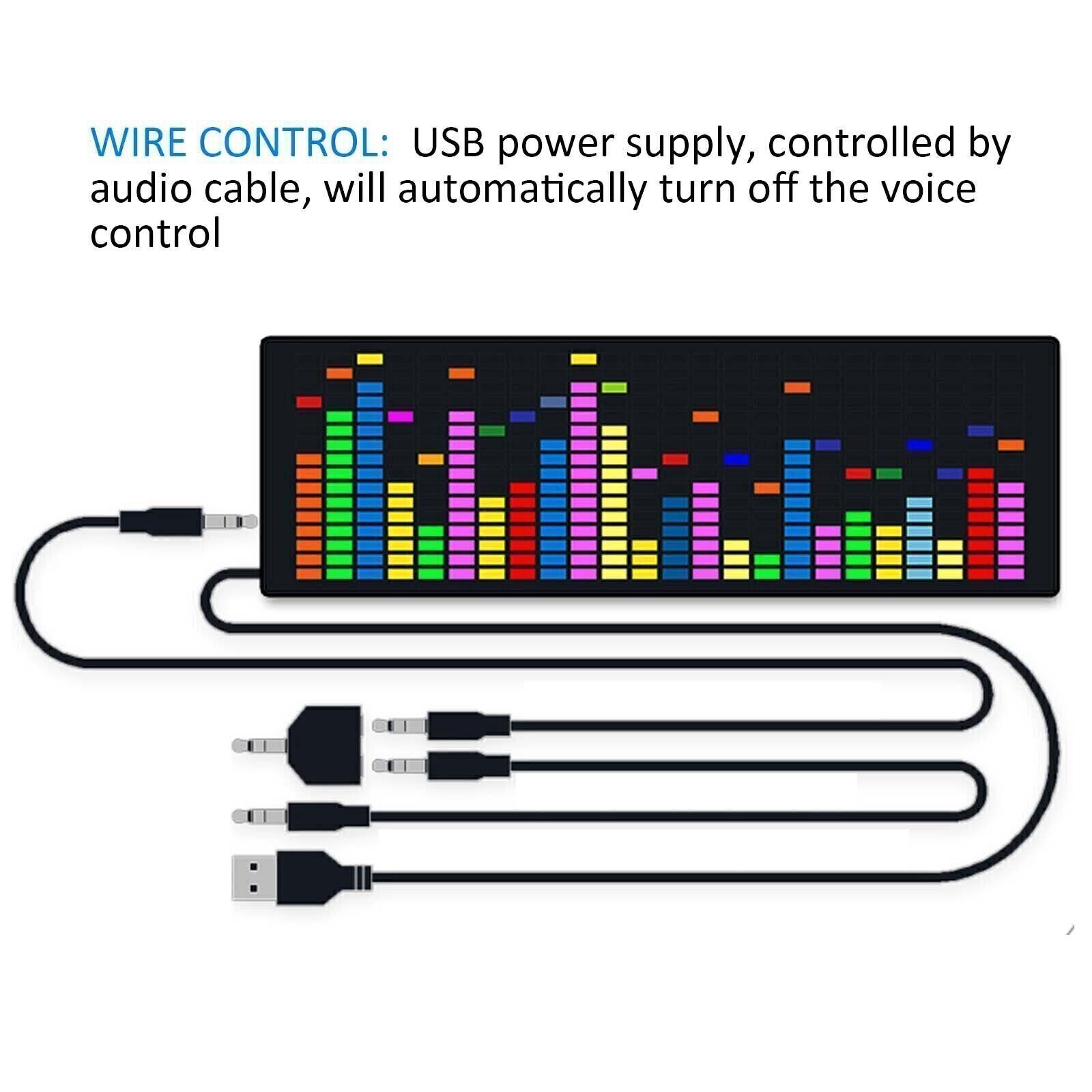 Music Spectrum Indicator VU Meter RGB Audio Level Display Amplifier Board Prop