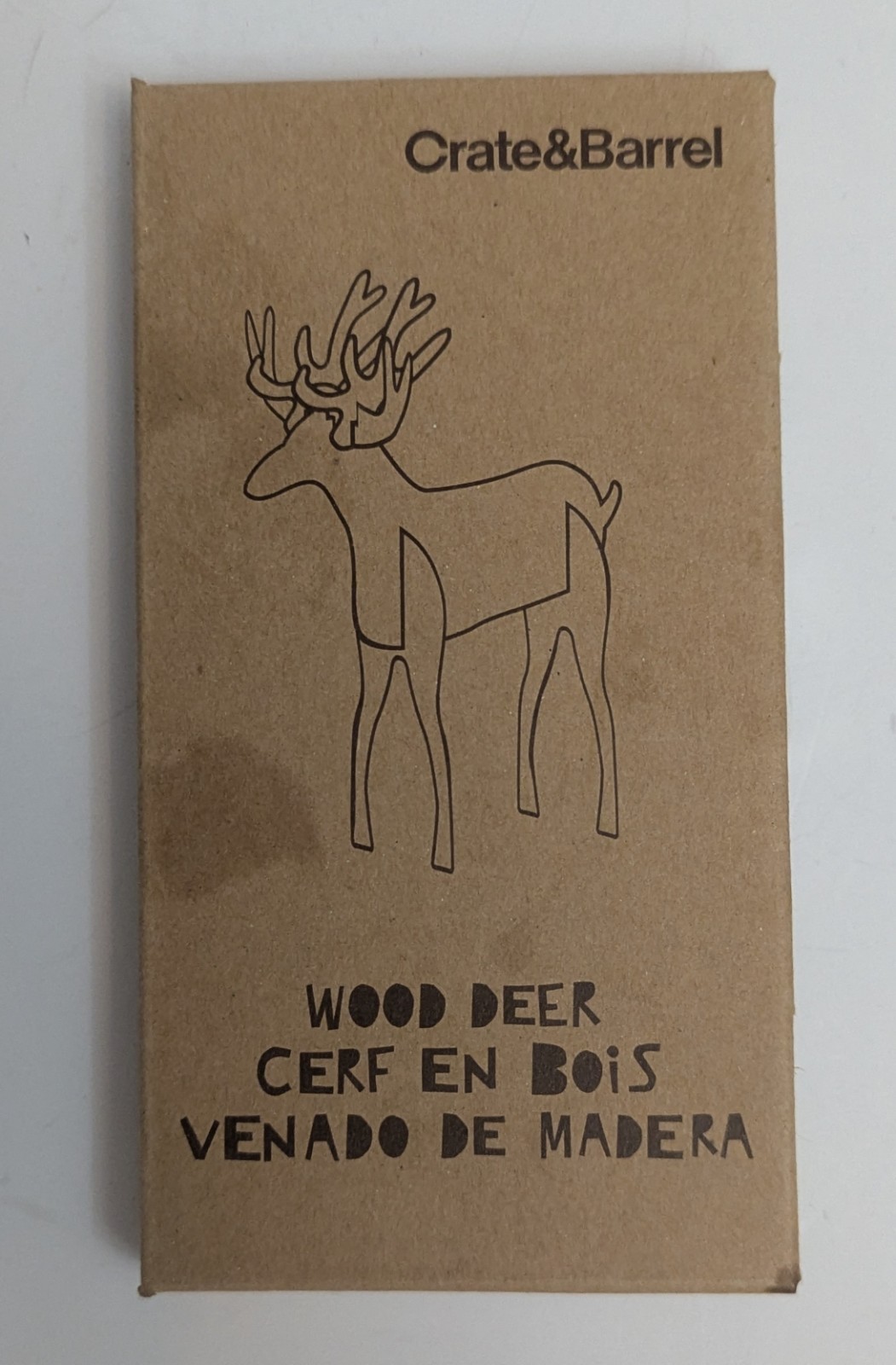 Crate& Barrel Wooden Deer Craft Kit