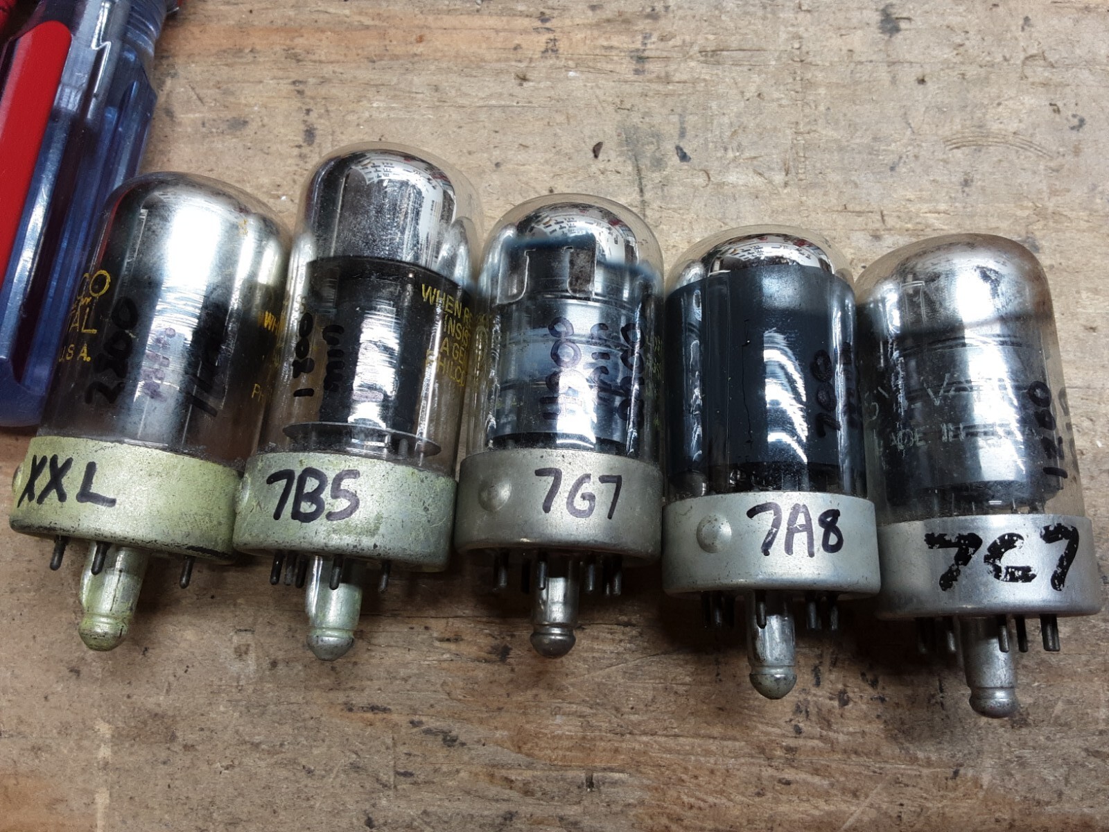 5 Loctal tubes tested XXL 7B5 7G7 7A8 7C7
