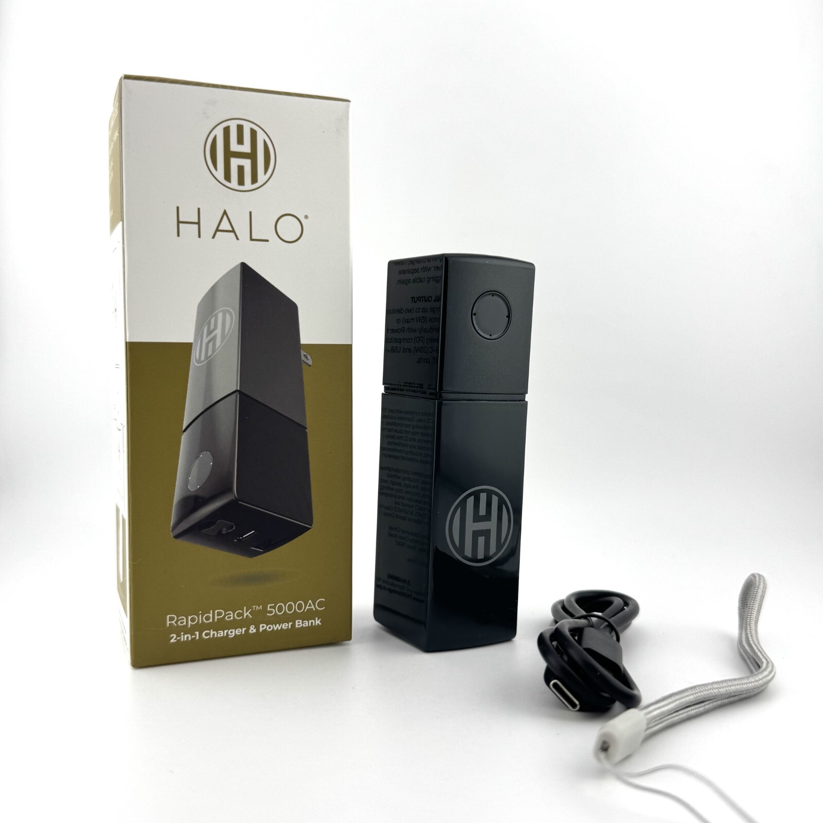 Halo Rapid Pack 5000AC 2 In 1 Charger & Power Bank (Choose Color)
