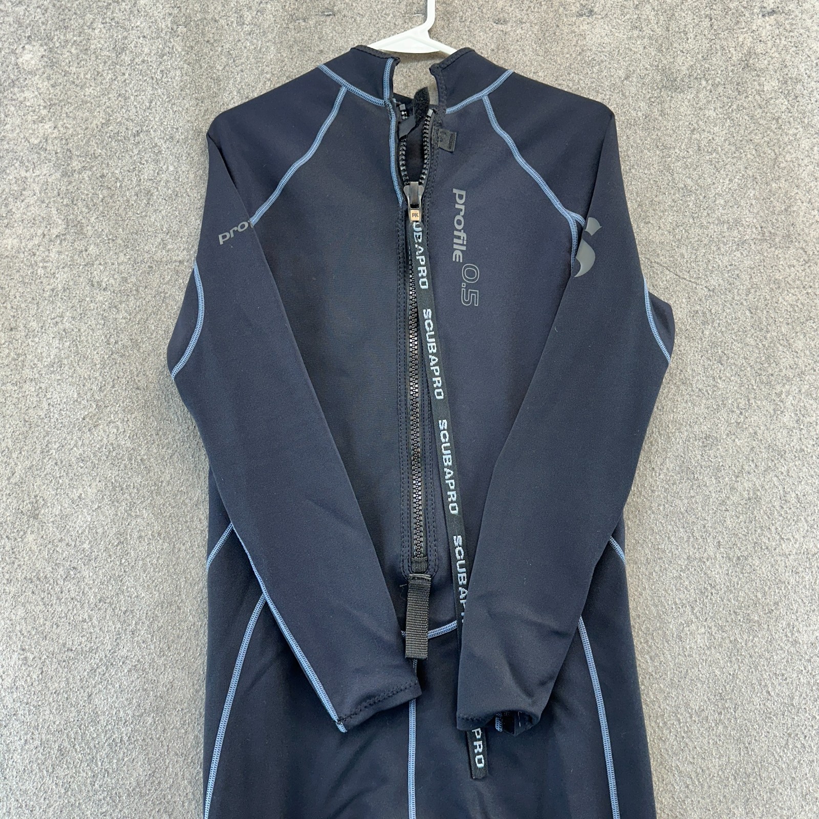 Scubapro Profile 0.5 Wetsuit Men L Black Blue Padded Scuba Diving Swimwear Nylon