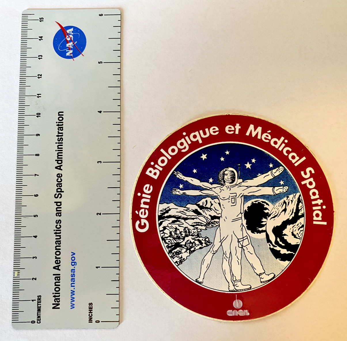CNES Genie Biologique et Medical Spatial Sticker Decal