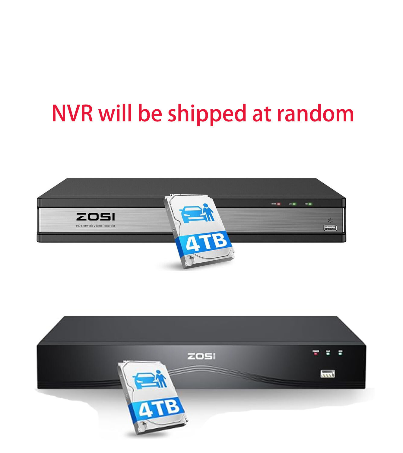 ZOSI 16CH/8CH 4K NVR 8MP Security IP Camera System Smart Detect Spotlight Audio