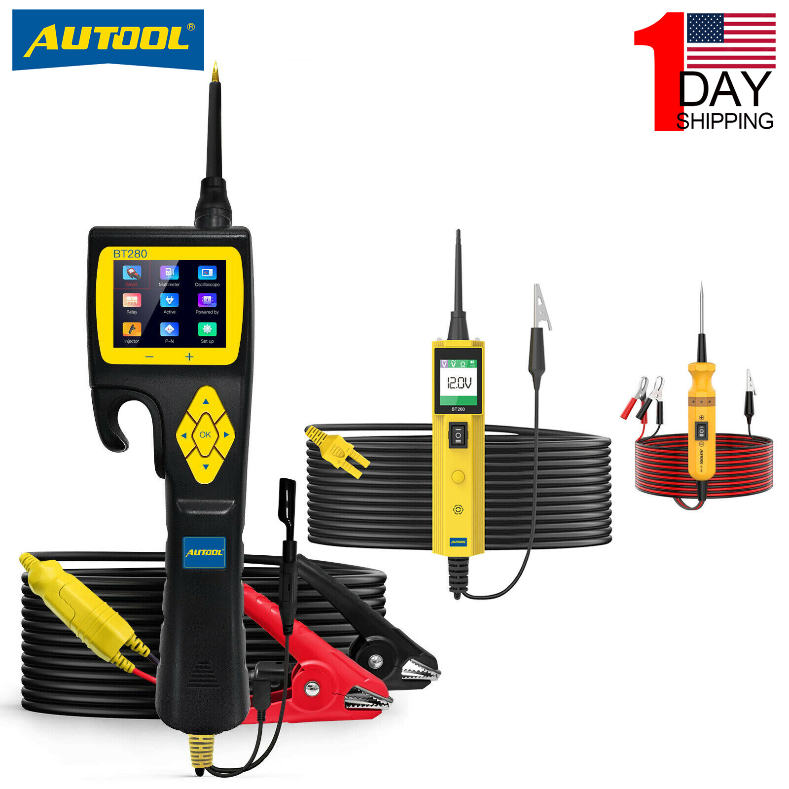 12V 24V Car Truck Circuit Tester Electrical Probe Avometer Volt Diagnostic Tool