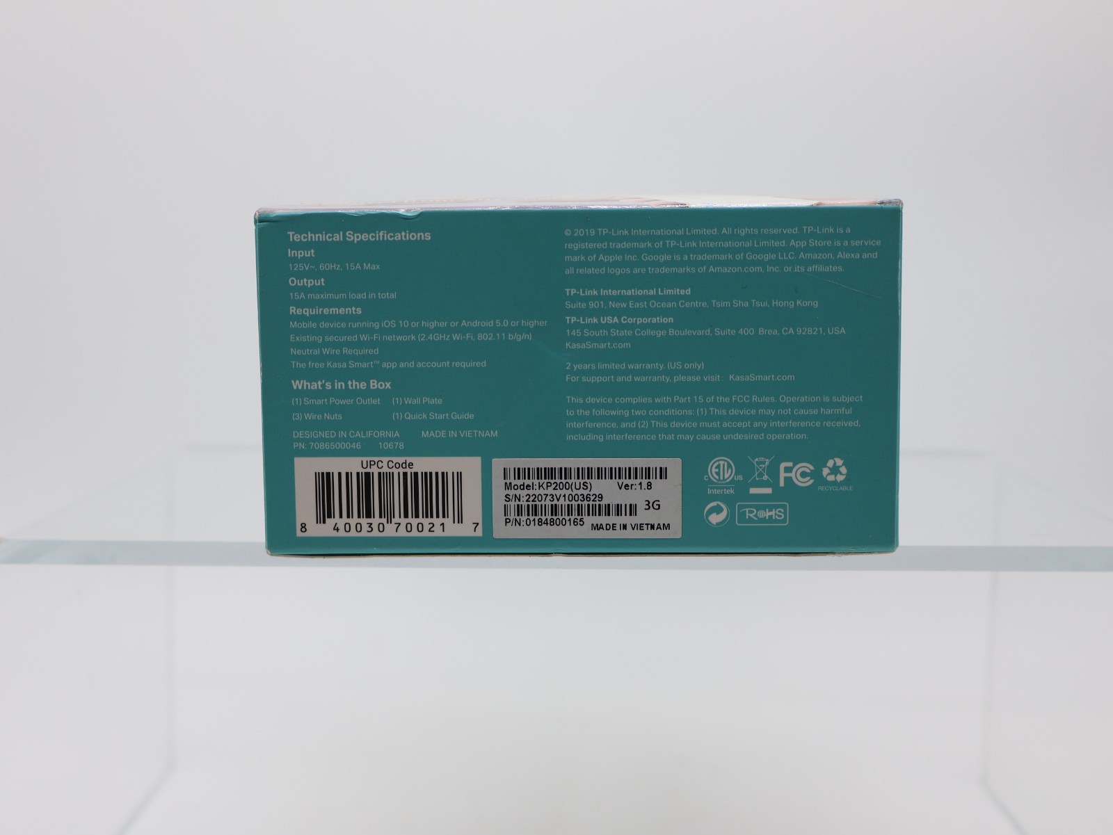 TP-LINK KP200 2-Socket Kasa Smart Wi-Fi Power Outlet